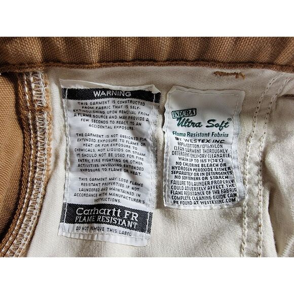 Carhartt FR Fire Resistant Brown Pants - 40 x 34 - Picture 9 of 10